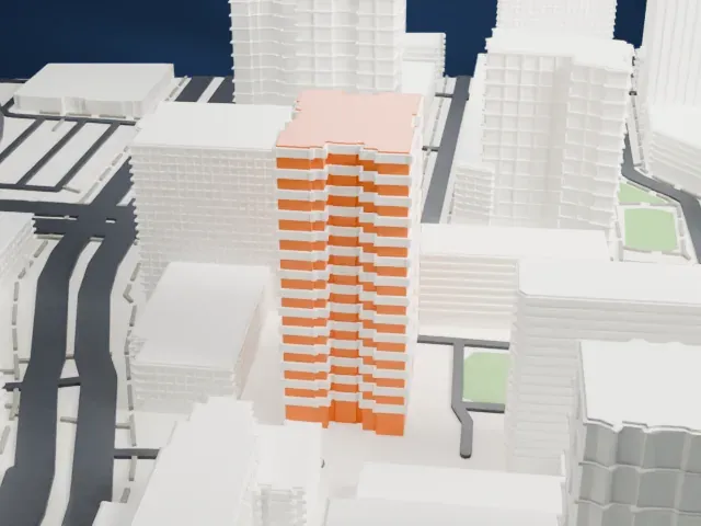 The James Monroe model, South view