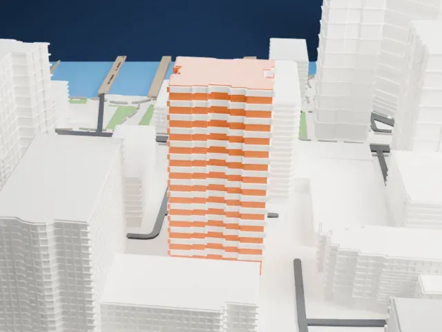 The James Monroe model, West view