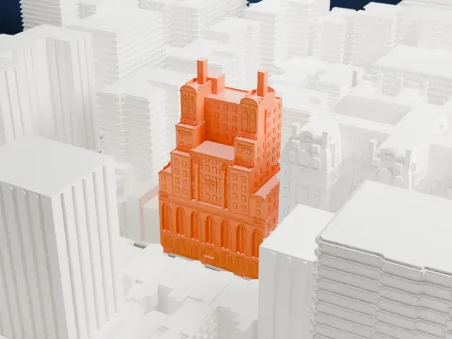 The Level Club model, South view