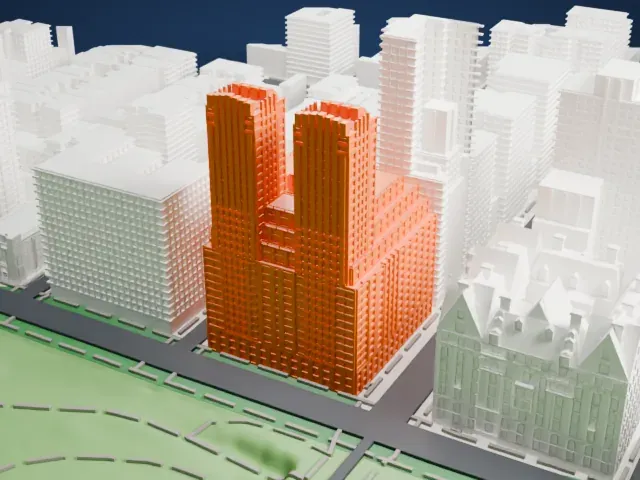 The Majestic model, East view