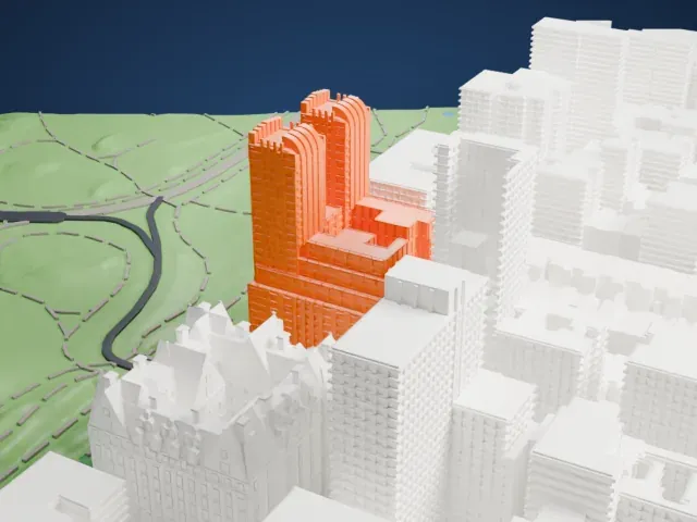 The Majestic model, North view