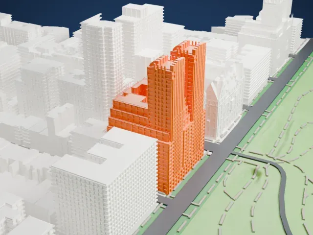 The Majestic model, South view