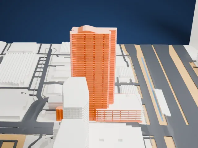 The Martin model, South view