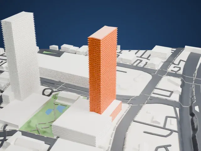The Modern model, East view