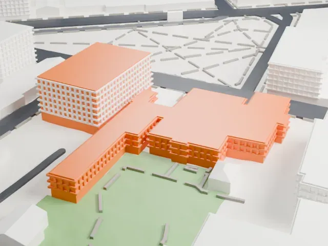 The Newark Museum of Art model, West view