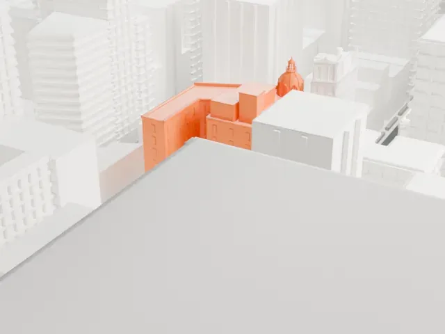 The NoMad model, East view