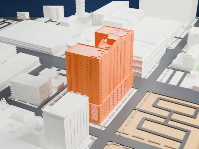 The Ogden model, East view
