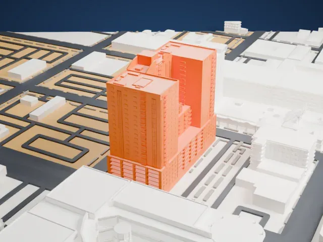 The Ogden model, West view