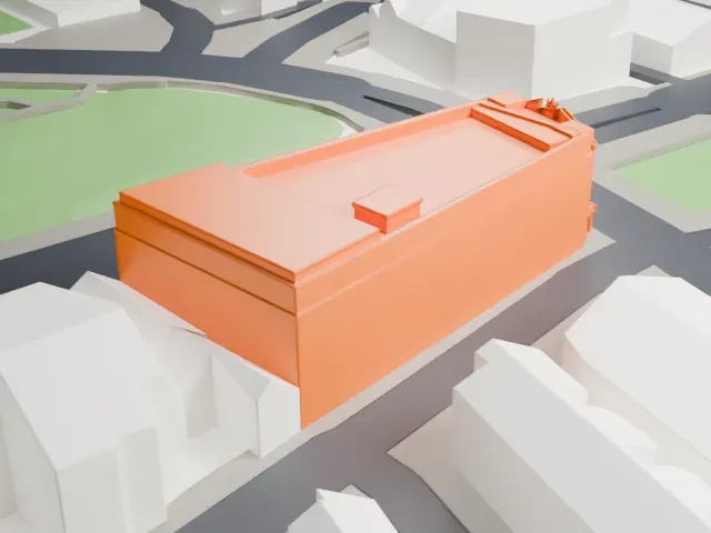 The Old Vic model, East view