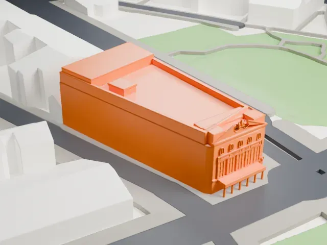 The Old Vic model, North view