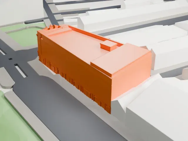 The Old Vic model, South view