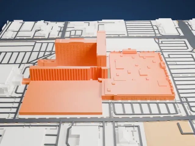 The Orleans model, West view