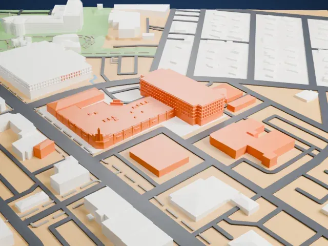 The Pass Casino model, North view