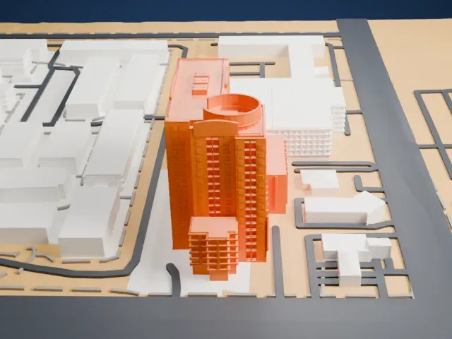 The Platinum model, North view