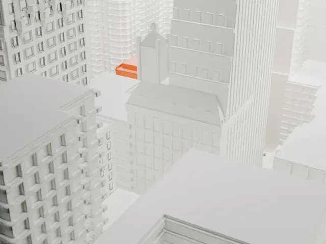 The Quin model, North view