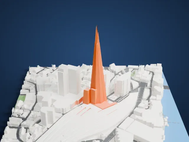 The Shard model, East view