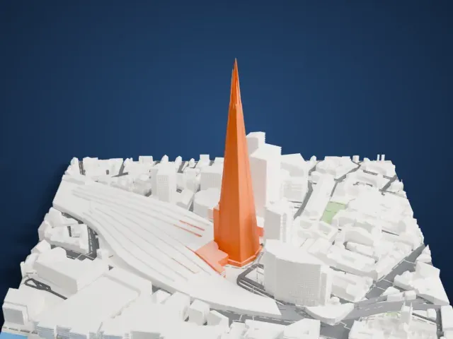 The Shard model, North view