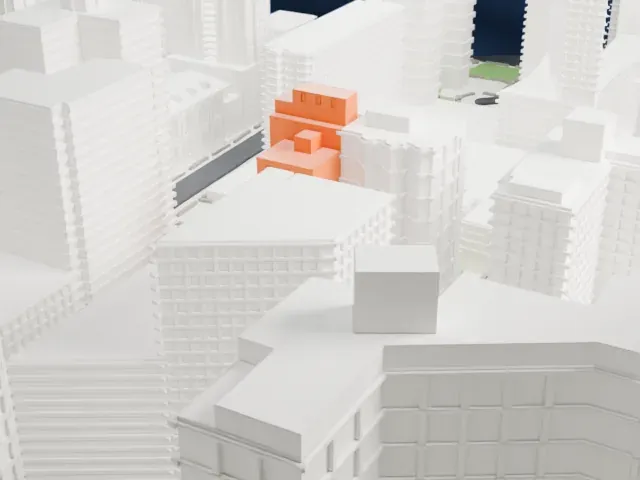 The Sofia model, East view