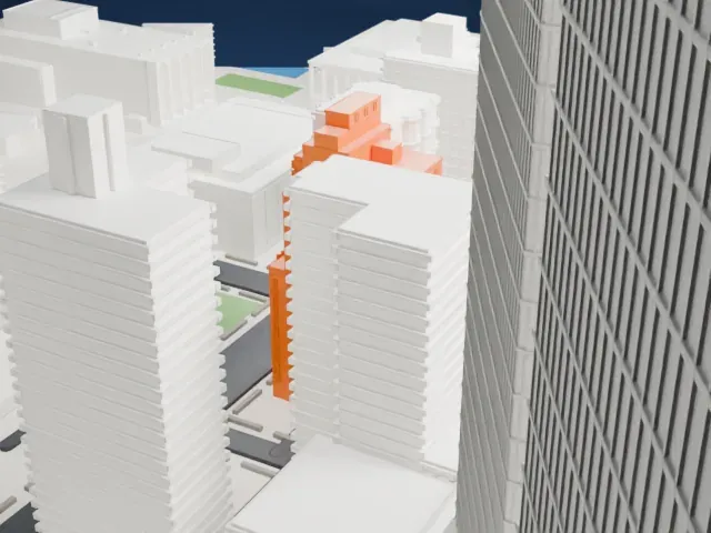 The Sofia model, South view