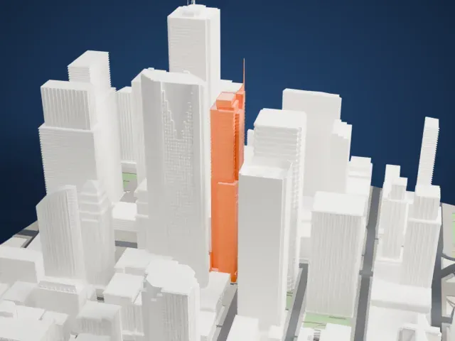 The St. Regis Toronto model, East view