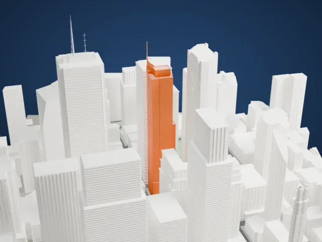 The St. Regis Toronto model, South view