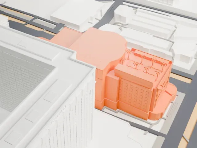 The Vanderpump Hotel Las Vegas model, North view