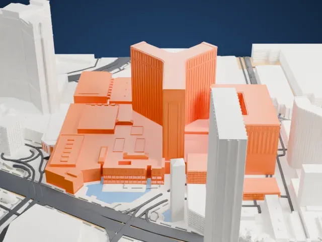 The Venetian Las Vegas model, West view