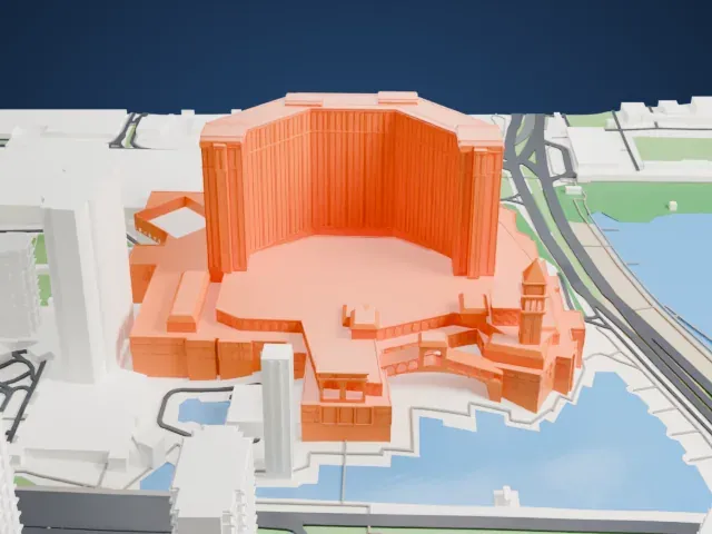 The Venetian Macao model, East view