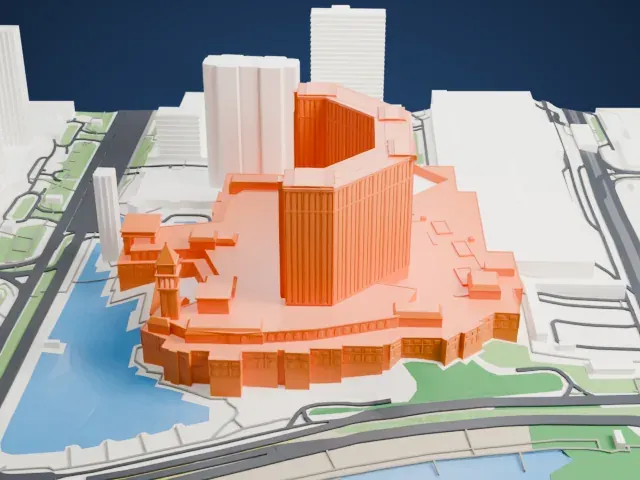 The Venetian Macao model, North view