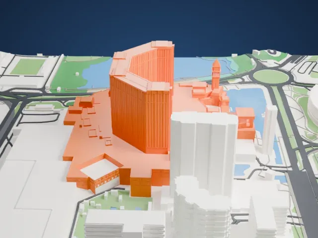 The Venetian Macao model, South view