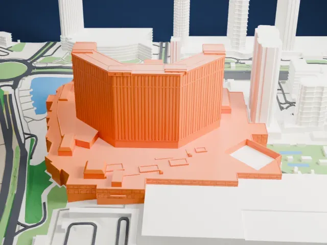 The Venetian Macao model, West view