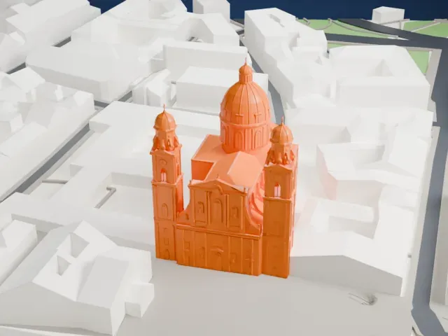 Theatine Church model, East view