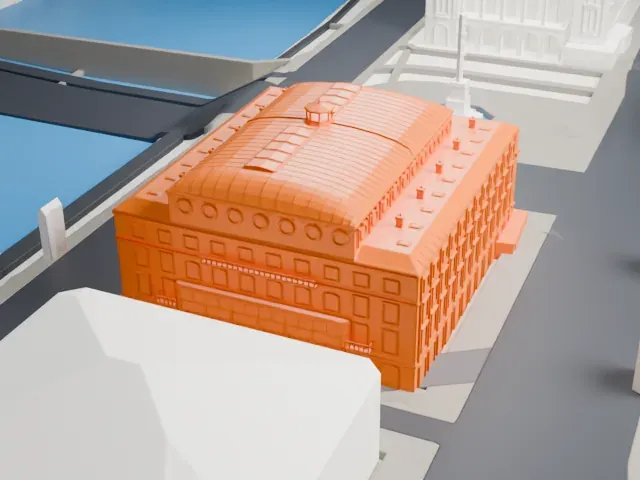 Théâtre de la Ville-Sarah Bernhardt model, East view