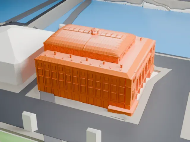 Théâtre de la Ville-Sarah Bernhardt model, North view