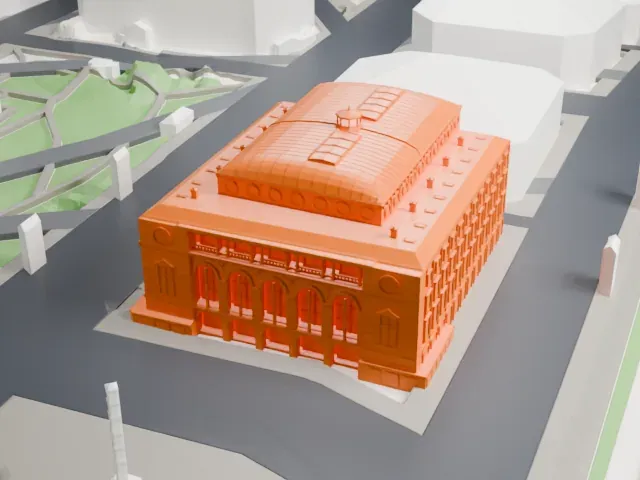 Théâtre de la Ville-Sarah Bernhardt model, West view