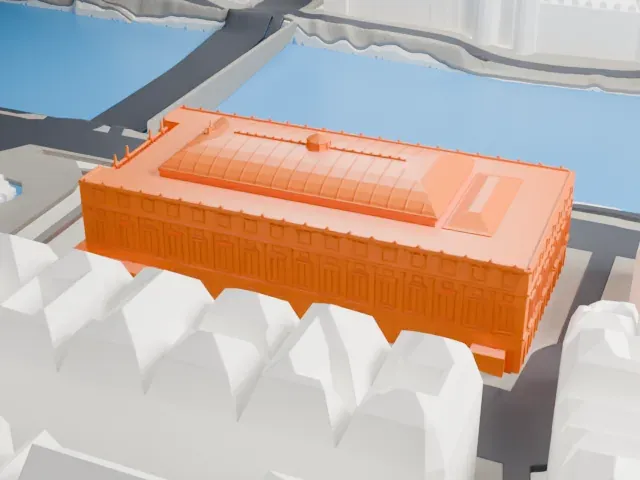 Théâtre du Châtelet model, North view