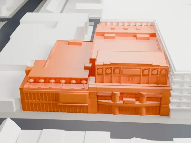 Théâtre Saint-Denis model, North view