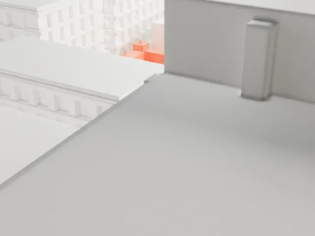 Theodore Roosevelt Birthplace National Historic Site model, East view
