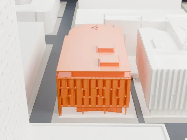 Thunderbird School of Global Management Building model, East view