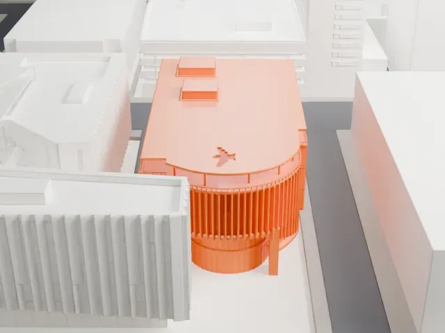 Thunderbird School of Global Management Building model, West view