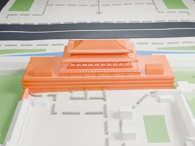 Tiananmen Gate model, North view