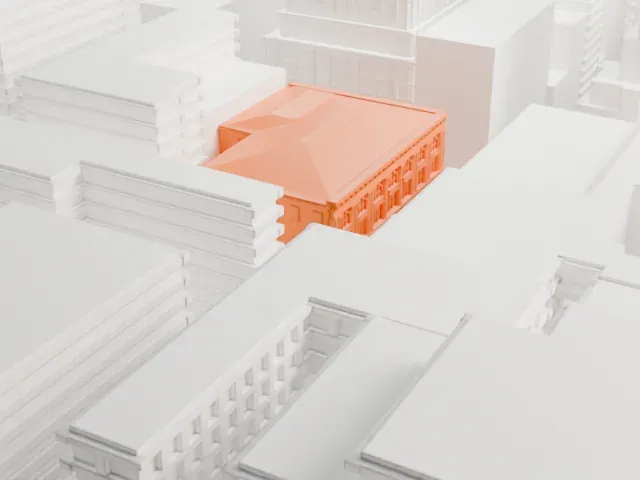 Tiffany and Company Building model, East view