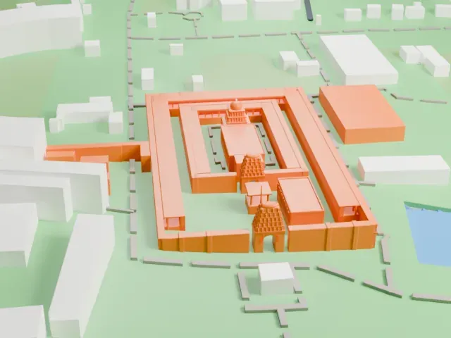 Tirumala Venkateswara Temple model, East view