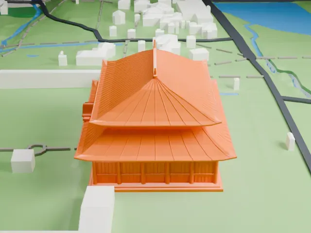 Todai-ji model, East view