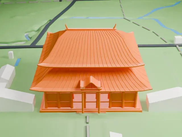 Todai-ji model, South view