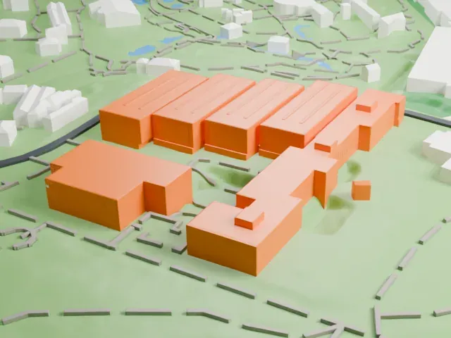 Tokyo Metropolitan Art Museum model, East view