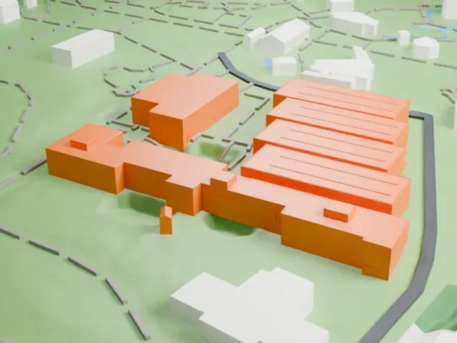 Tokyo Metropolitan Art Museum model, North view