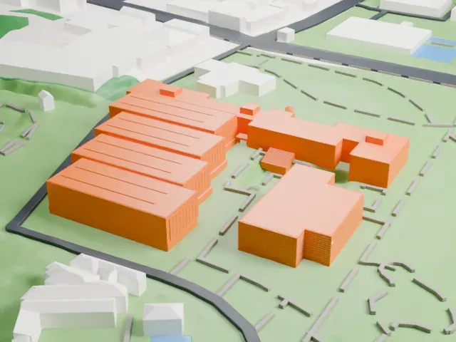 Tokyo Metropolitan Art Museum model, South view
