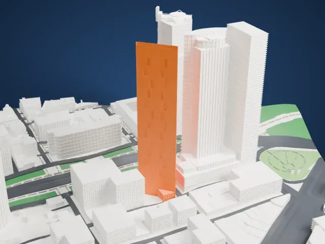 Torre Reforma model, North view