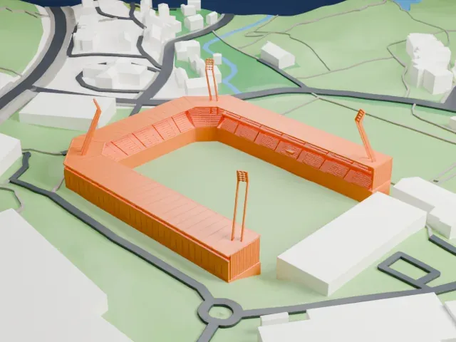 Tórsvøllur model, North view